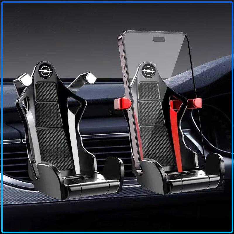 Racing Seat Style Car Phone Holder Emblem Air Vent Gravity Mount Auto Cell Phone Stand For Opel Astra C G H Insignia J K Zafira B Corsa Vectra C Corsa