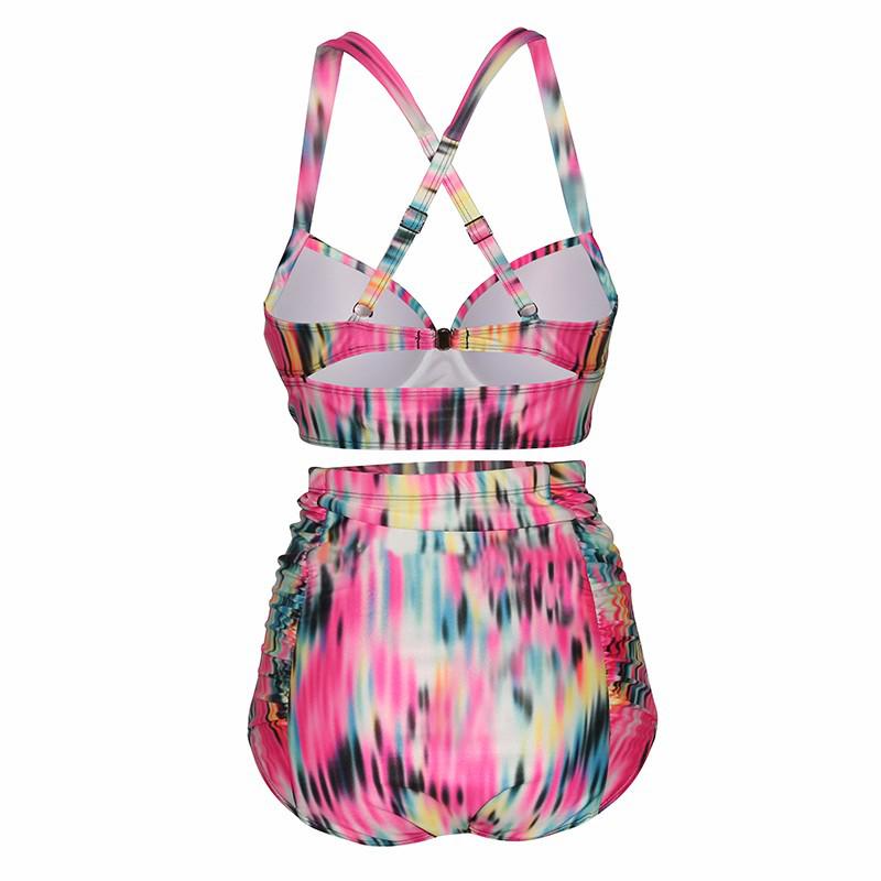 New Plus Size High Waist Bikini - Print Two-Piece Swimwear for Curvy Women