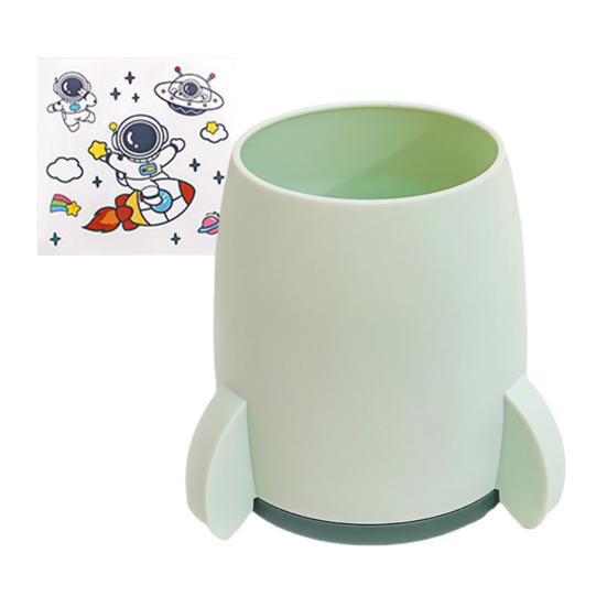 Creative Rocket Pen Holder Large Capacity Kids Desk Organizer Multi-Functional Storage Box for Pens And Stationery