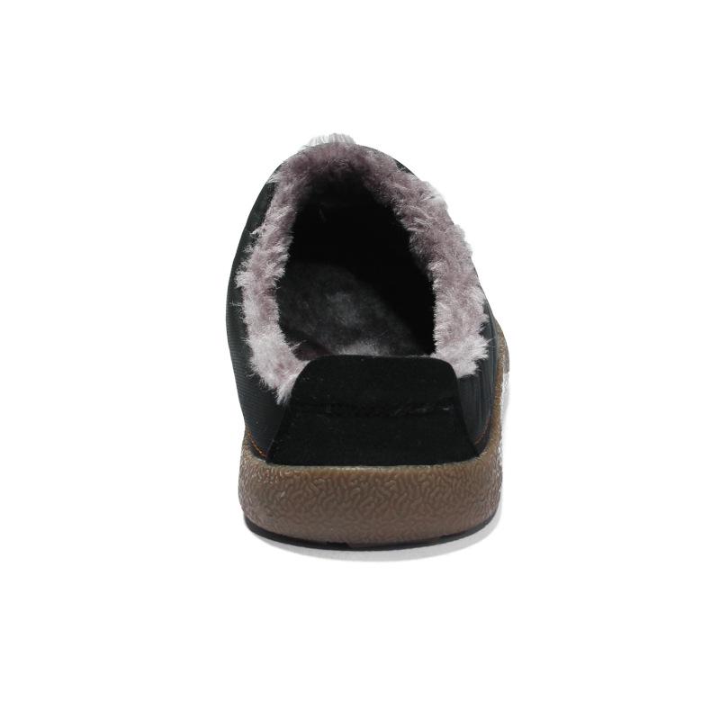 Men's Plush Winter Indoor Slippers - Warm Dual-Use Cotton Shoes for Home
