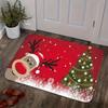 Christmas Festive Red Reindeer Welcome Door Mats Home Decor Carpet for Living Room Kitchen Hallway Balcony Rugs Xmas Decorations