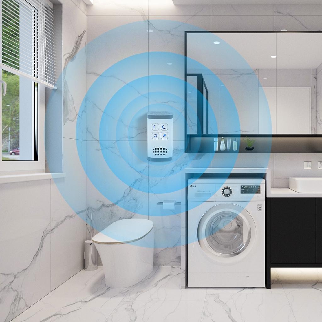 Čistička vzduchu Ionizátor Generátor FILTR Zásuvný Generátor ozonu Čištění Domácí Toaleta Deodorizér 50 x 50 x 90 cm