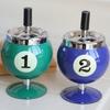 Hot Selling Creative Metal Ashtray Lidded Anti Smoke Ash Flying For Office Billiard Bar KTV Home Decor