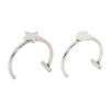 Not Piercing Lip Jewelry Punk Clip on Lip Rings Unique Body Accessory Gothic Design Stainless Steel Texture for Daily