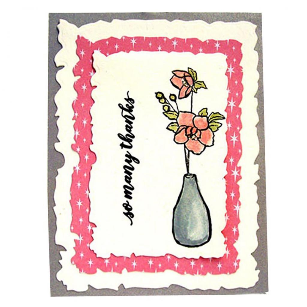 6Pcs/Set Torn Rectangle Frame Metal Cutting Die for DIY Scrapbooking Photo Album