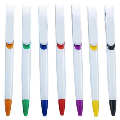 20Pcs Retractable Ballpoint Pen with Big Pen Clip, Plastic Ballpoint Pen for Daily Use