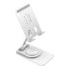 Phone Holder 360 Degrees Rotation Height Adjustable Foldable Portable Metal Desk Phone Dock Holder for
