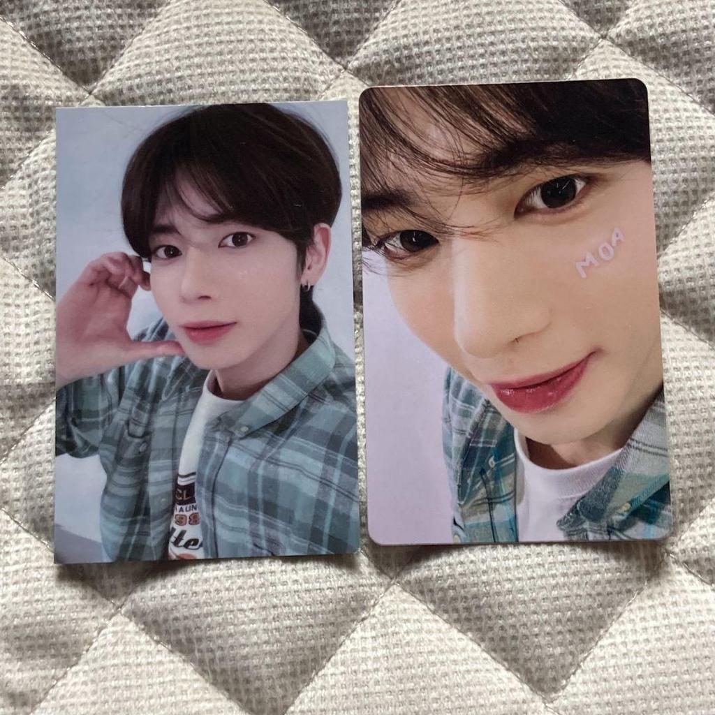 [USED] TXT Taehyung 3/8 Japanese Edition FANLIVE MOAZONE 2-Piece Trading Card