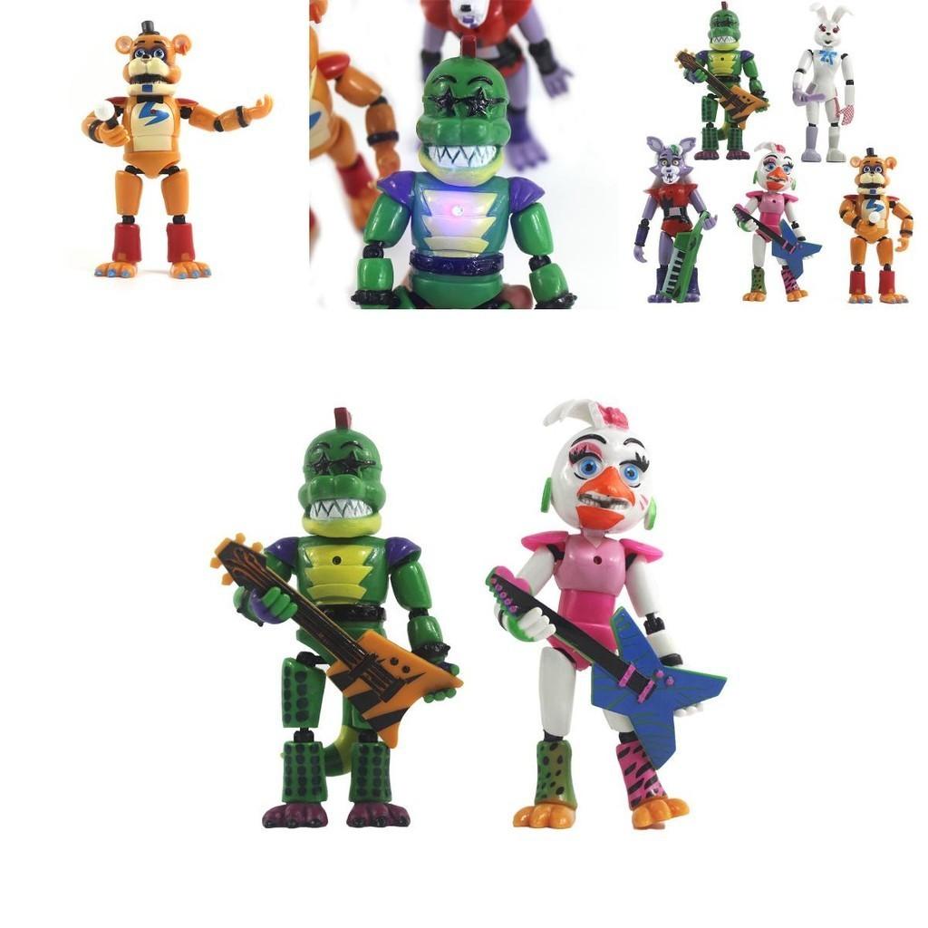 Five Nights At Freddy's Security Breach 5pcs Light-up Action Figures For Kids' Playtime