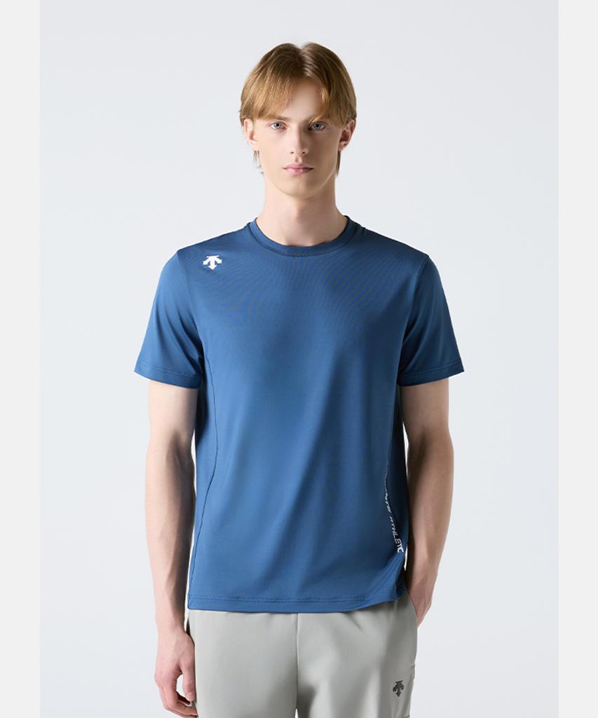 DESCENTE Training Short Sleeve T-Shirt Denim Blue Sr123Tts21 (A Type)