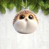 Hedgehog Whimsical Acrylic Ornament Perfect For Festive Christmas Tree Decor