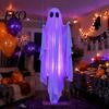 Scary Party Atmosphere Lighting Hanging Ghost Swing Halloween Decoration with Remote Control & LED String Lights, Waterproof Creepy Window Props Decor
