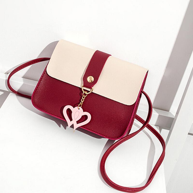 Korean  Women'S Cute Heart Sling Bag
