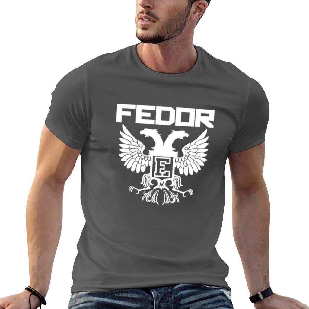 Neues Fedor Emelianenko T-Shirt Bluse, individuelle T-Shirts, selbst gestaltete Anime-Kleidung, Oversize-T-Shirt für Herren
