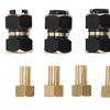 4PCS RC Hex Hub 10mm Brass Wheels Hex Hub Extension Hex Drive Adapter for Traxxas Trx4m 1/18 RC Crawler