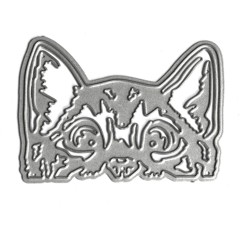 

Для кошки для головы металлические режущие штампы трафарет для скрапбукинга DIY альбом штамп бумага C