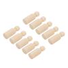 10pcs 75mm Male DIY Painting Dolls Wooden Children Painting Figure Toy Craft