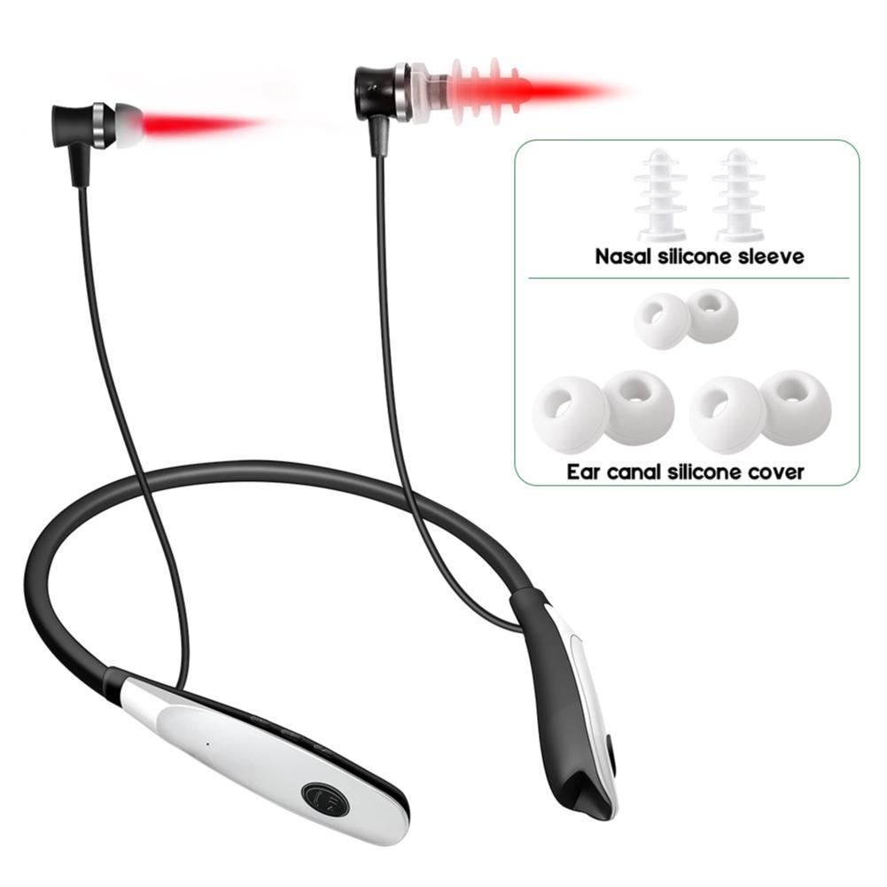 Portable Tinnitus Ear Laser Therapy 650nm LLLT Irradiation Laser Physiotherapy Earplug Otitis Media Hypertension Treatment