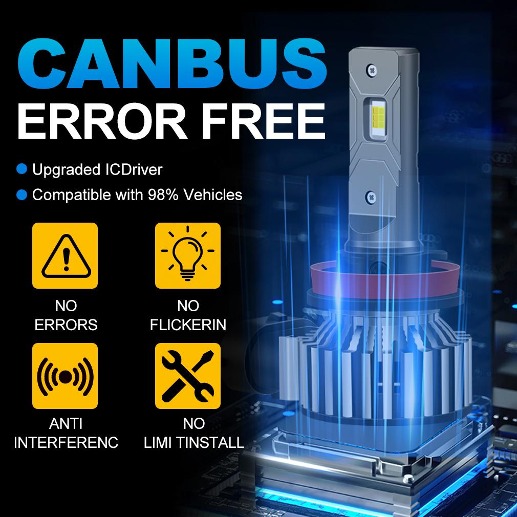 2 Τεμάχια Δύο Χρωμάτων Λάμπες Ομίχλης Αυτοκινήτου H8 H11 LED 40W 20000Lm 9005 HB3 Switchback Φωτεινό DRL Λάμπα Turbo Plug&Play 6000K Λευκό 3000K Κίτρινο