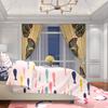 2PCS- Hand-painted Butterfly - Printed Curtain - Polyester Material - Suitable for Bedroom, Living Room, Study Private Space