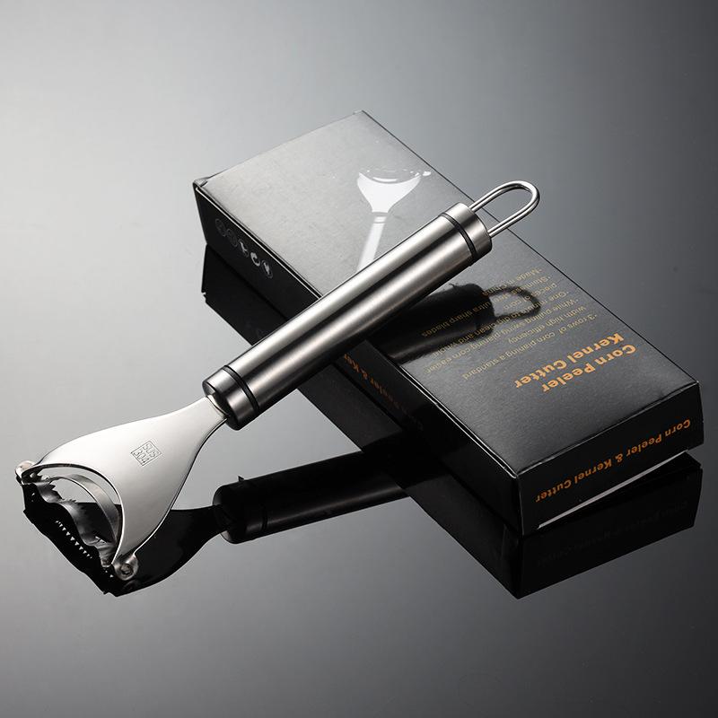 

304 нержавеющая сталь кукурузный строгаль нож для чистки овощей бытовой кухонный гаджет ручка креативное производство кукурузного супа