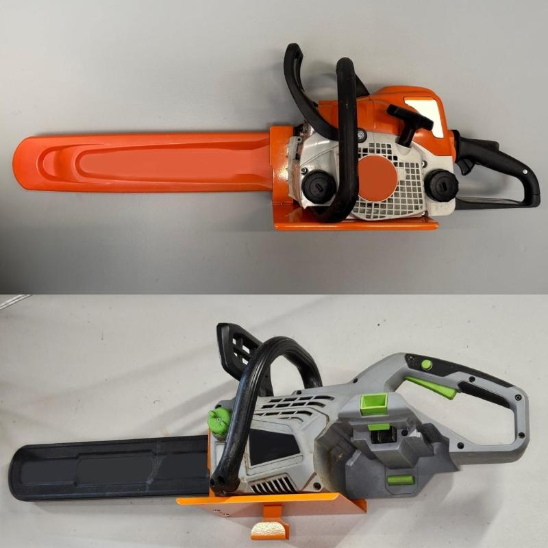 Chainsaw Shelf Stand Holder Garage Storage Wall Organizer Chainsaw Wall Mount Hanger For MS250 MS251 MS170 MS171 MS172