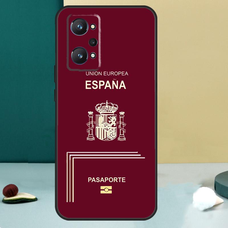 Algerian Russia Spain Passport For Realme GT 7 Pro GT 5 6 6T C67 C61 C55 C53 C51 C21Y C25S C75 10 11 12 13 14 Pro Plus Case