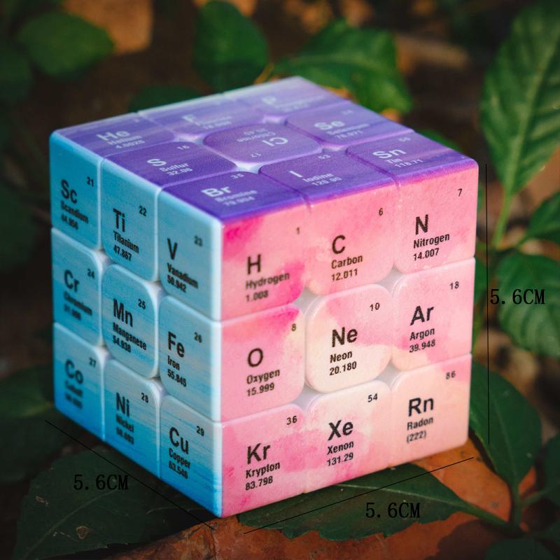 Обучающий кубик-пазл 3x3x3 Периодическая таблица элементов Химические обучающие ресурсы Игрушки для детей Волшебный кубик Zauberwürfe