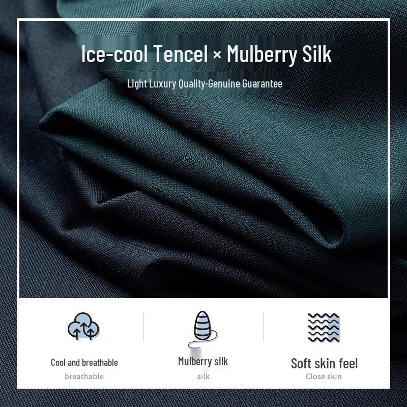 MONTAGUT Herren Kurzarm-Poloshirt aus Seidenmischung
