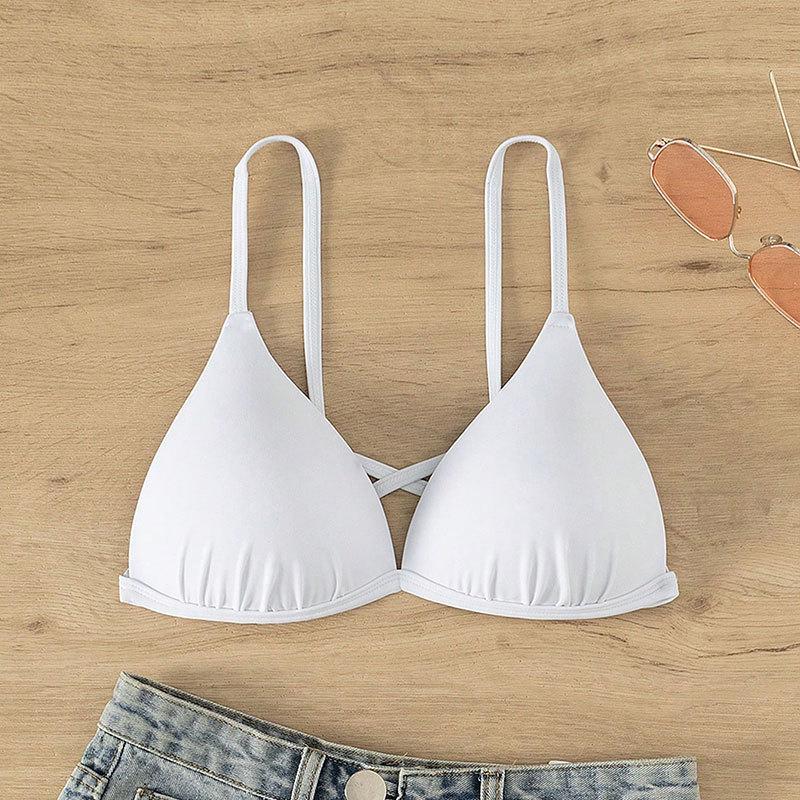 TS JYL-SW088 Cami Push Up Bikini, Backless Three-Point Swimwear For Beach S