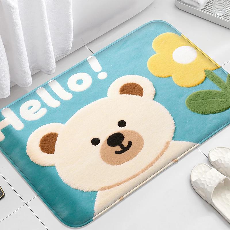 Schattige Gele Eend Badmat Antislip Vloermat Cartoon Schattige Badkamermat Douche, Wasruimte, Entree Mat 60X90CM
