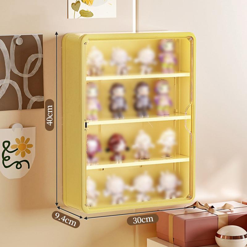 Wall Mounted Storage Box For Action Figures Transparent Display Rack Organizer for Blind Box Dustproof Ornaments Storage Box