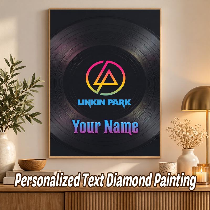 Linkin Park Custom Name Text 5D Diamond Painting Kit DIY Full Drill Diamond Art Decoration