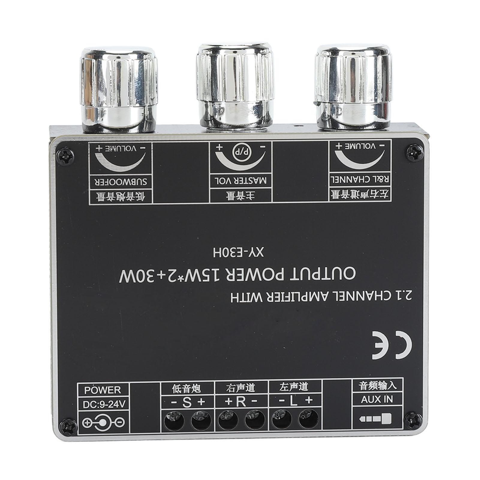 

XY E30H 2.1-канальна плата підсилювача потужності Bluetooth з керуванням через додаток, модуль плати підсилювача Bluetooth