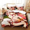 Set Biancheria da Letto Anime 3D Kawaii Ragazze Momiji Inubashiri Singolo Gemello Matrimoniale Queen King Size Set Letto Camera da Letto Adulti Bambini Set Copripiumino