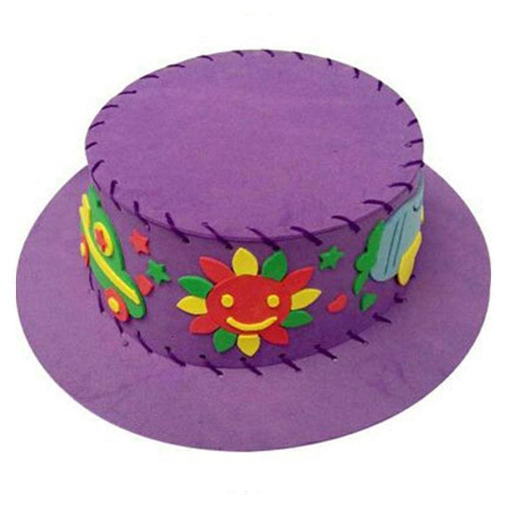 Creative Diy Sewing Eva Hat Puzzle Early Education Cartoon Animal Hat Cap Diy Project