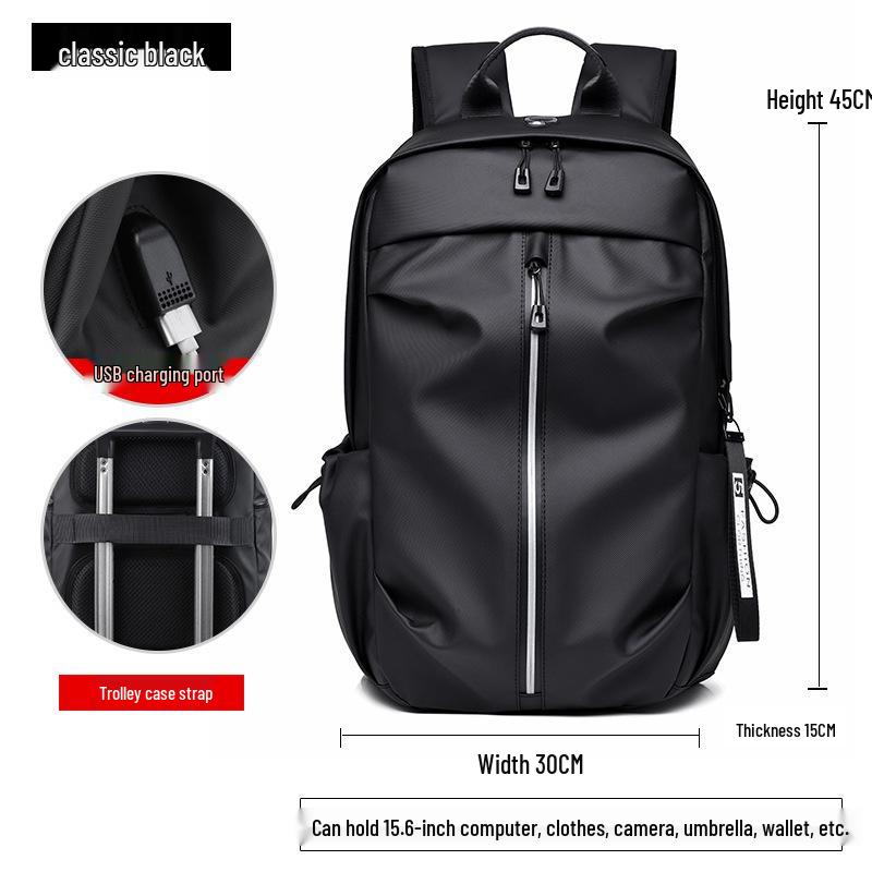 

Мужской модный рюкзак большой вместимости - Легкий модный дорожный рюкзак и сумка для ноутбука для колледжа и повседневного использования