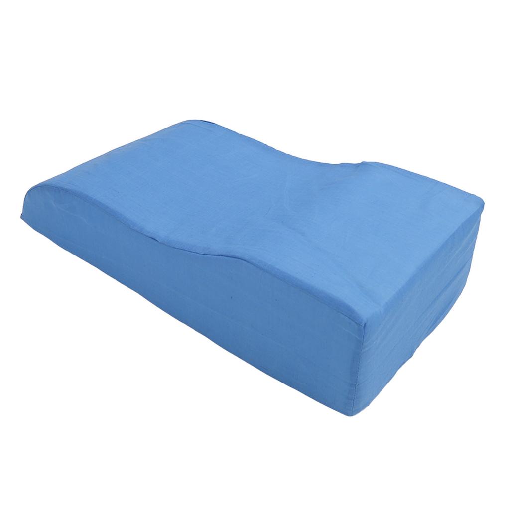 S Shaped Leg Elevation Pillow for After Surgery Swelling Orthopedic Leg Wedge Pillow Blue