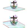 Religious Crosses Easters Card,3D Popup Easters Card,Religious Sympancy Card,Condolence Card with Message Note Envelope