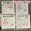 2026 Mini Desk Calendars Cute Butterfly Horse Design Paper Monthly Planner Daily Office & Personal Planning Cute Desk Decor