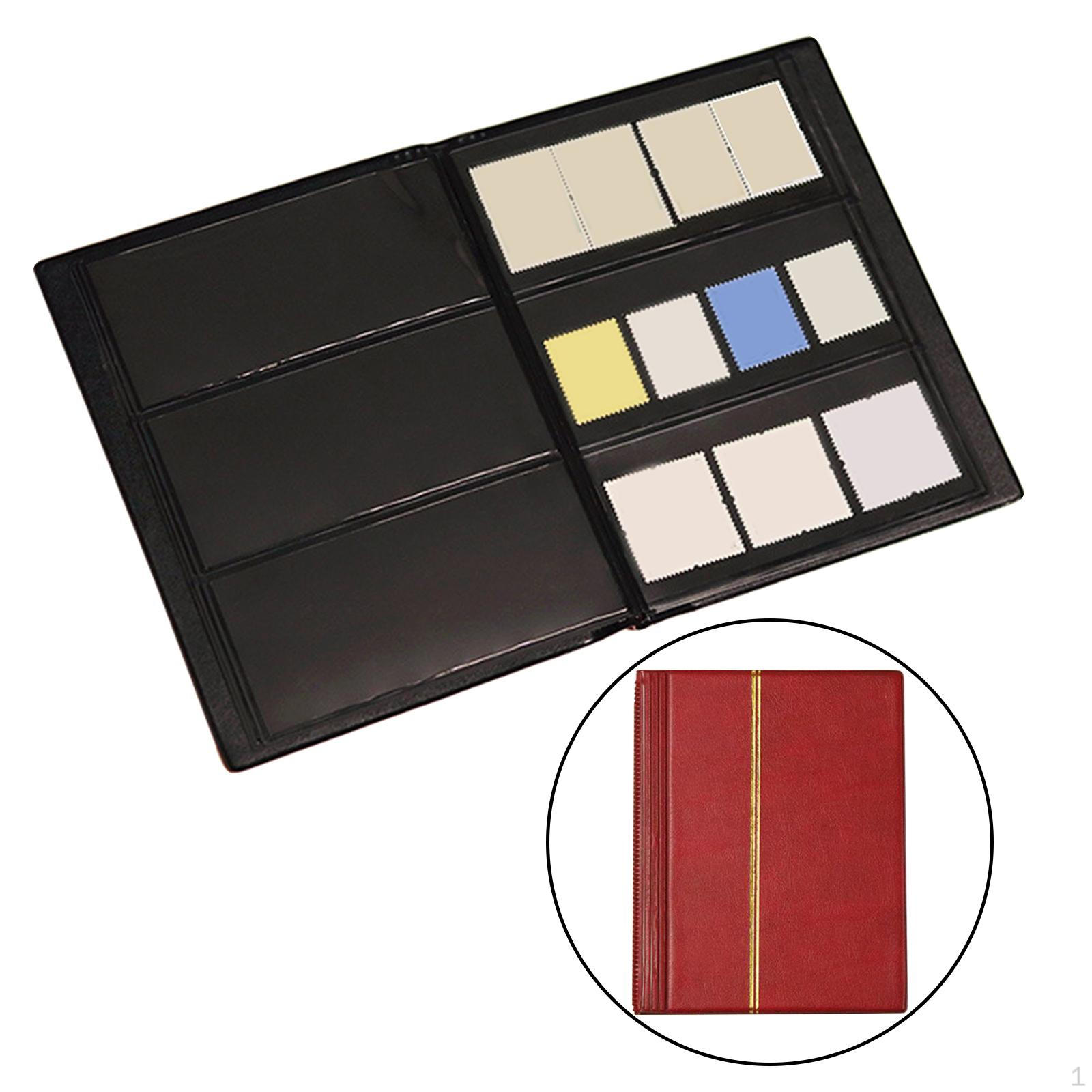 

Stamp Album 10 Sheet (20 ) Collection Storage Protective Interleaf Type Binder красный
