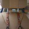 Car Hook for Headrest, Car Seats Back Storage Hook for Headrest, Headrest Leather Hook for Purses and Bags