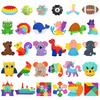 5PCS Kawaii Fidget Toys Decompression Soft Squeeze Toy Push Bubble Sensory Toys Christmas Gift For Children And Adult