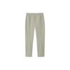 Anta Solid Color Logo Print Warm Thick Sports Pants Men bottoms Khaki 152247501-1