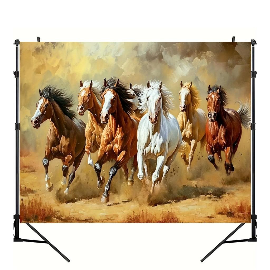 1Pcs Modern Horse Racing Background Decoration Background Winter Backdrop Decorations For Photo Studio Photo Booth Christmas