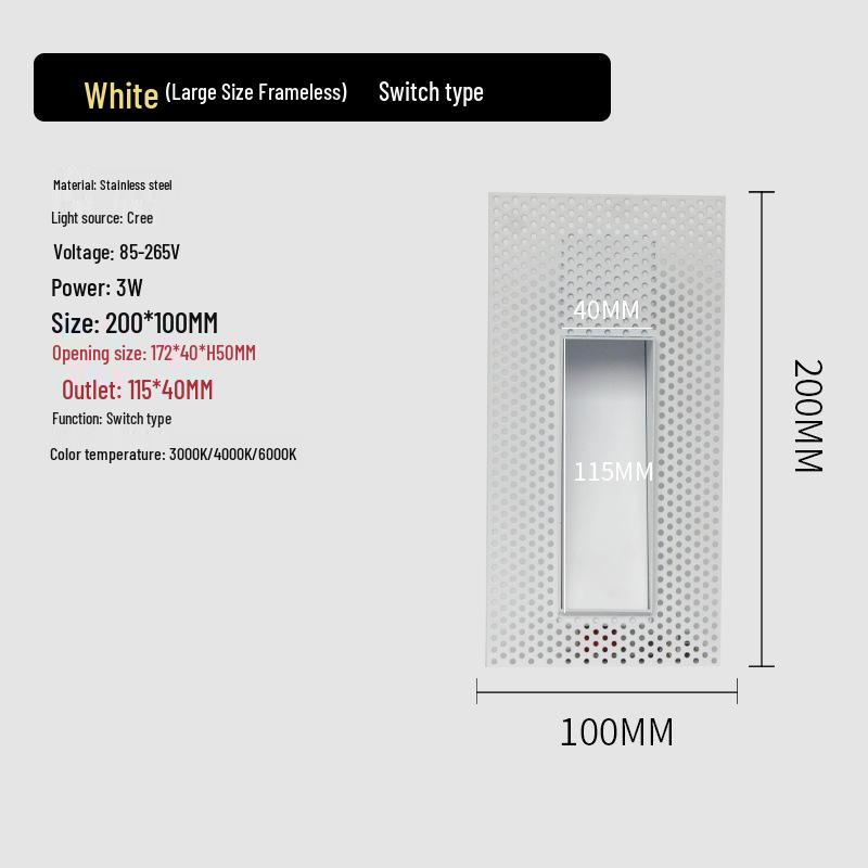 Wireless Motion Sensor Stair Lights - Borderless Embedded Design