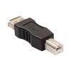 Mini Svart USB Typ A Hona till USB Typ B Hane Converter Connector Adapter