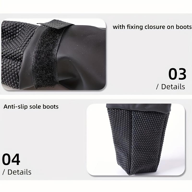 1PC Durable Waterproof Breathable Outdoor Pet Rain Boots Taking Photos Anti Slip Holidays Comfortable Multiple Sizes