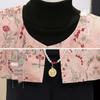 Yuzhaolin Women's New Chinese Style Embroidered Vest Two-Piece Set
