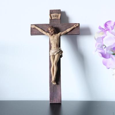 Crucifix Statue Figurine Wall Home Chapel Ornament Collective Gift